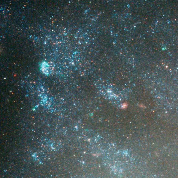 Details from ACS Image of NGC 3370 Edge of Galaxy (Region 1)