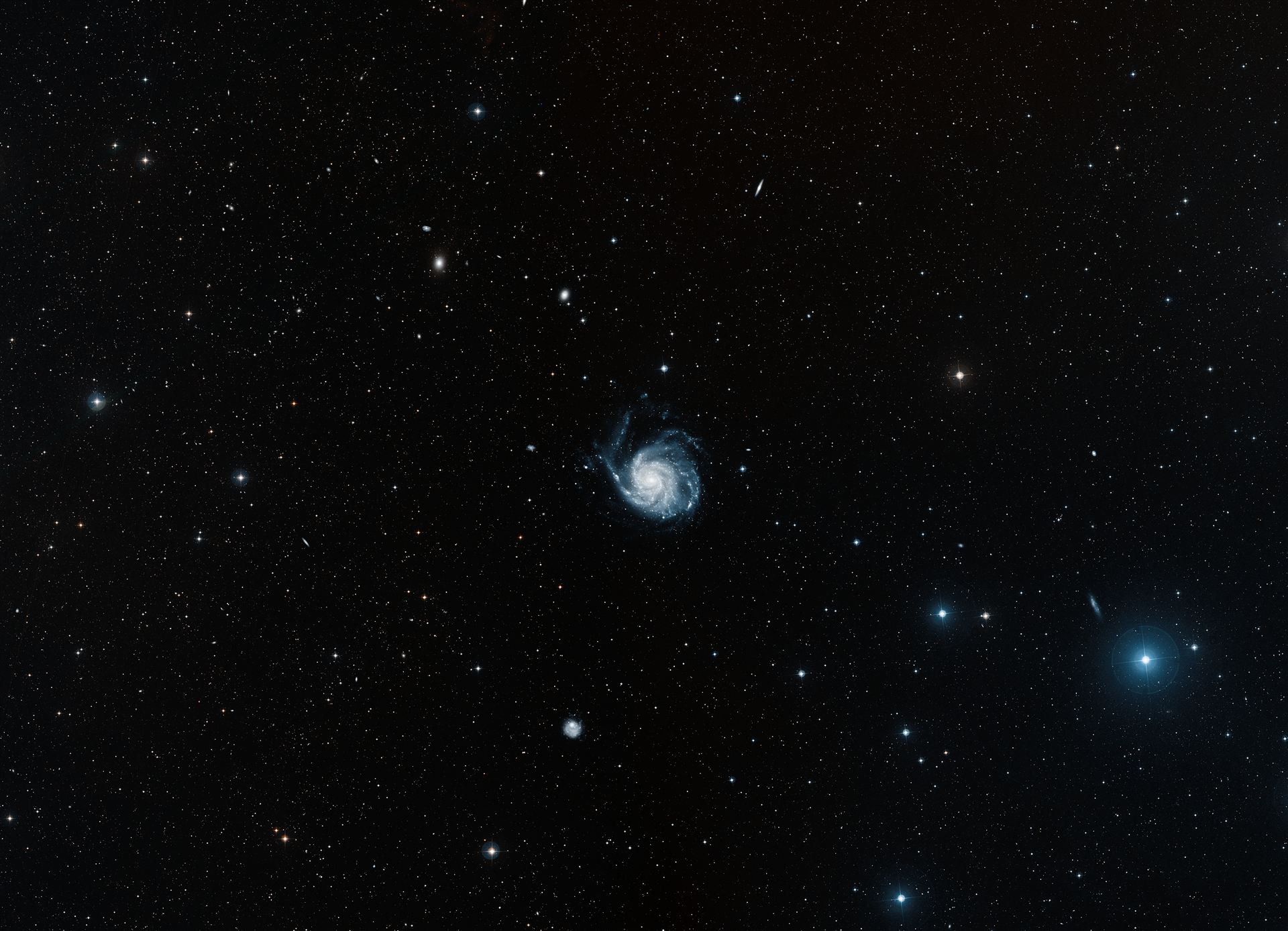 Digitized Sky Survey 2 image of the Pinwheel Galaxy (ground-based image)