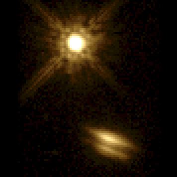 Disk Around Young Star. A View of HK Tauri