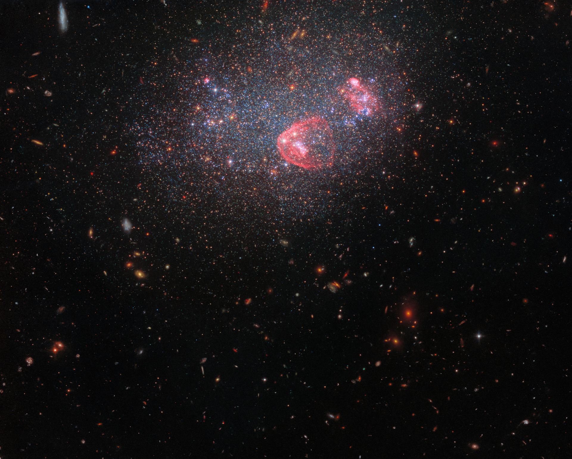 Dwarf irregular galaxy UGC 8091 (wide-field view)