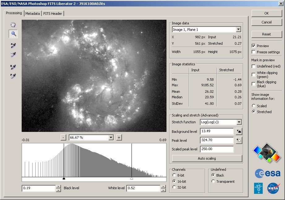 ESAESONASA Photoshop FITS Liberator v. 2.1 released