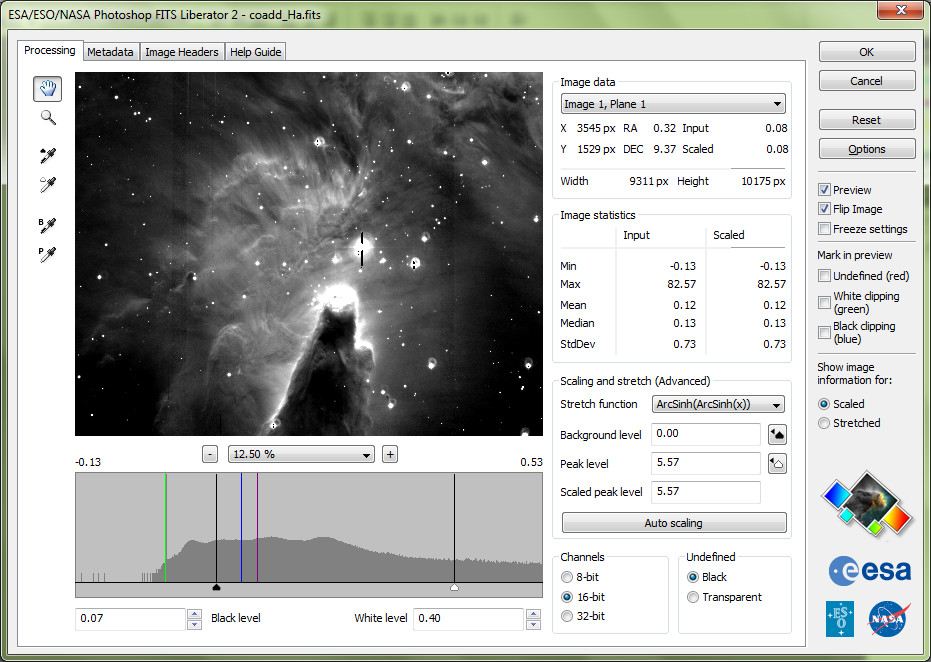 ESAESONASA Photoshop FITS Liberator v. 2.3 released