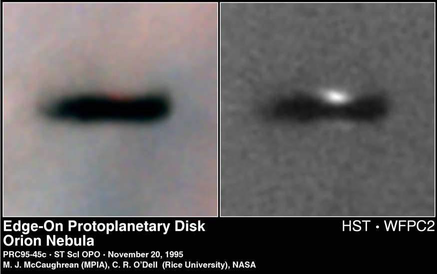 Edge-On Protoplanetary Disc in the Orion Nebula