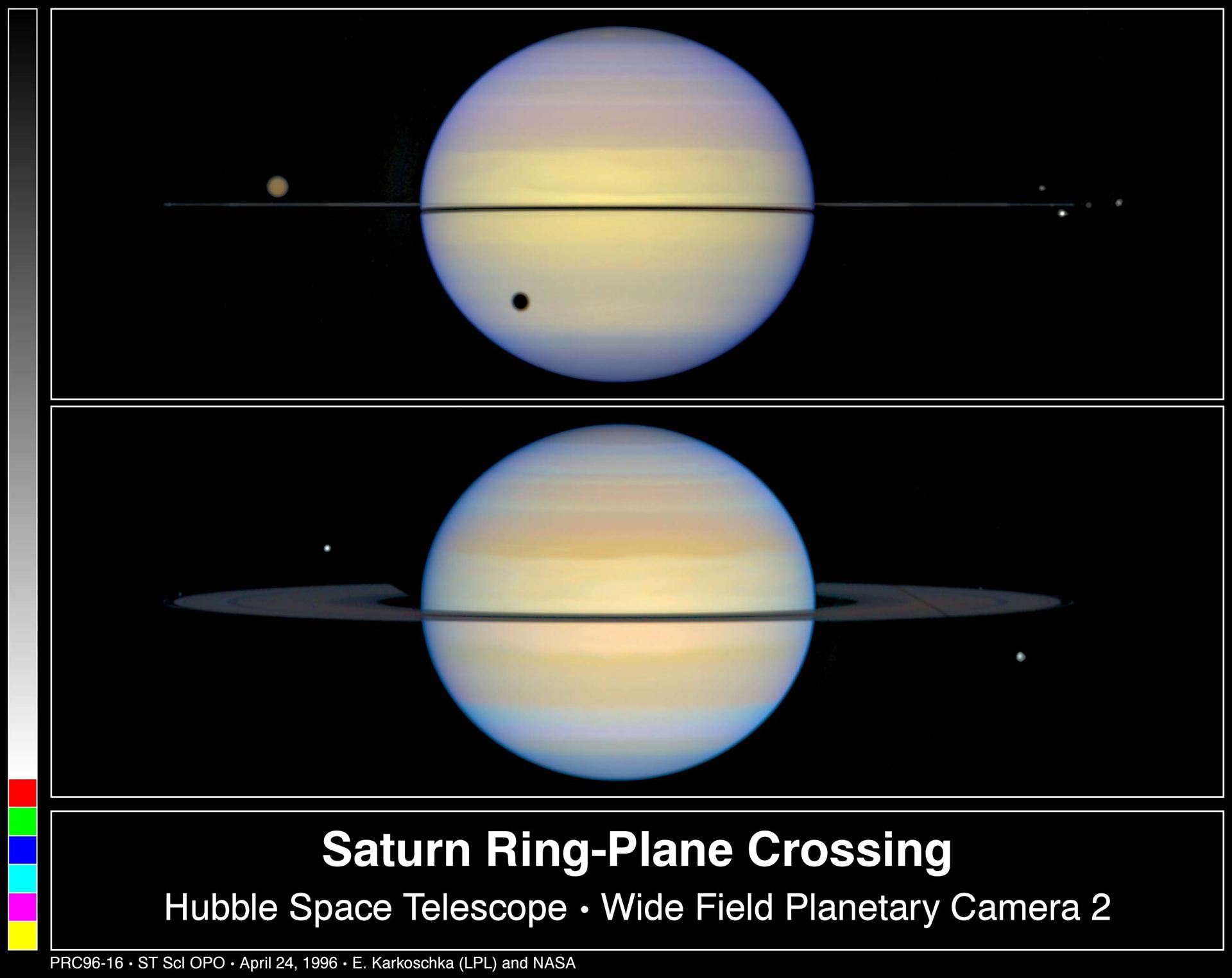 Edge-On View of Saturn&rsquo;s Rings