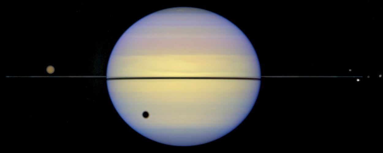 Edge-On View of Saturn&rsquo;s Rings