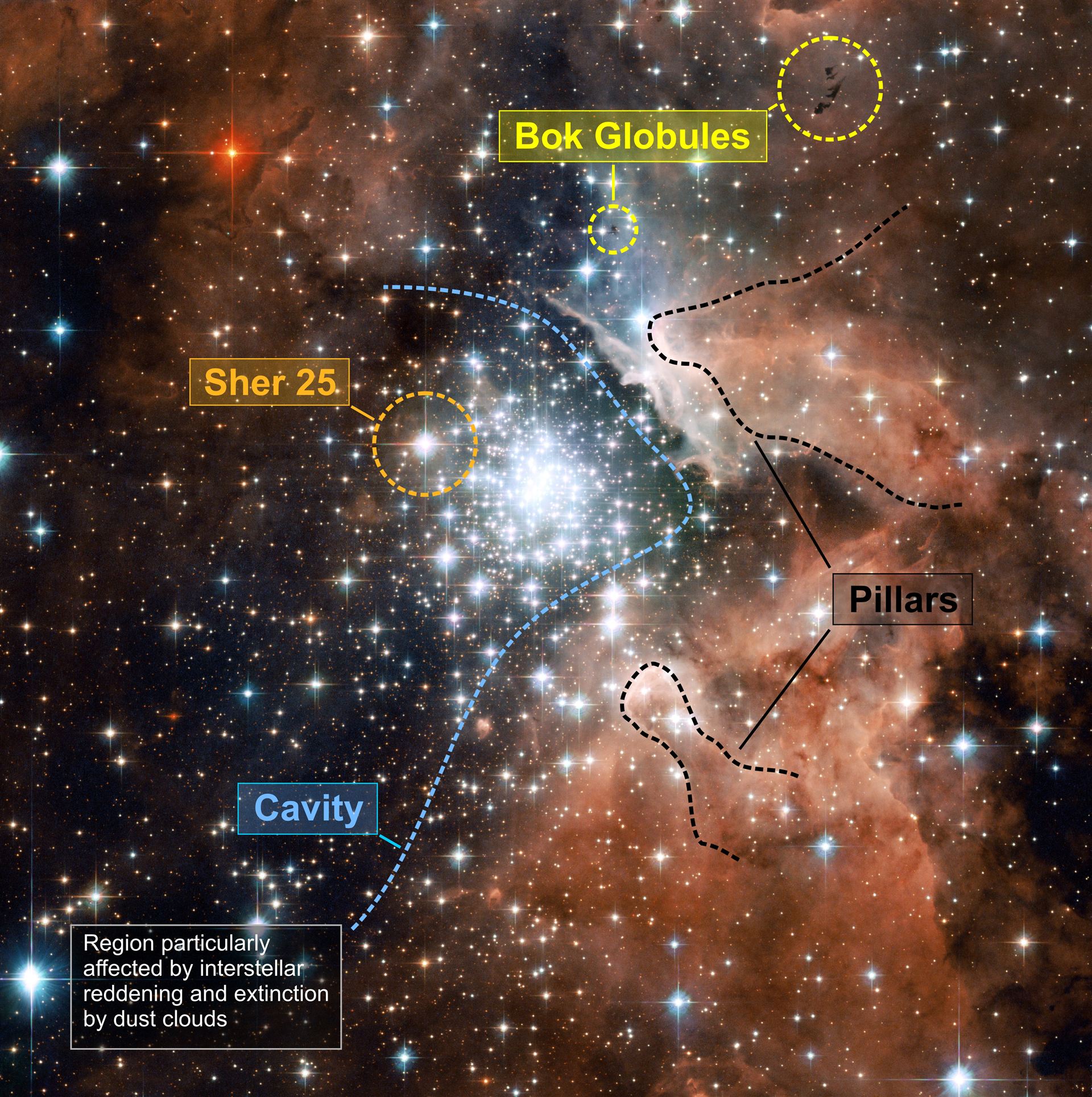 Extreme star cluster bursts into life in new Hubble image