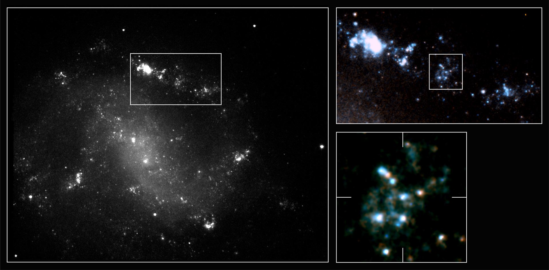 First high-resolution details in gamma-ray burst host galaxy