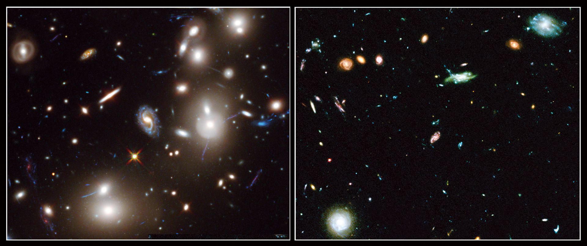 Frontier Fields Abell 2744 and “blank” field comparison