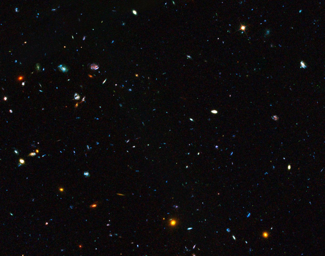 GOODS field containing distant dwarf galaxies forming stars at an incredible rate