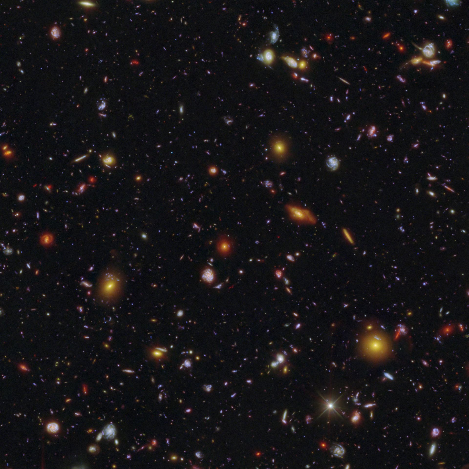 Galaxy field of MXDFz4.4 (Hubble and Webb clean image)