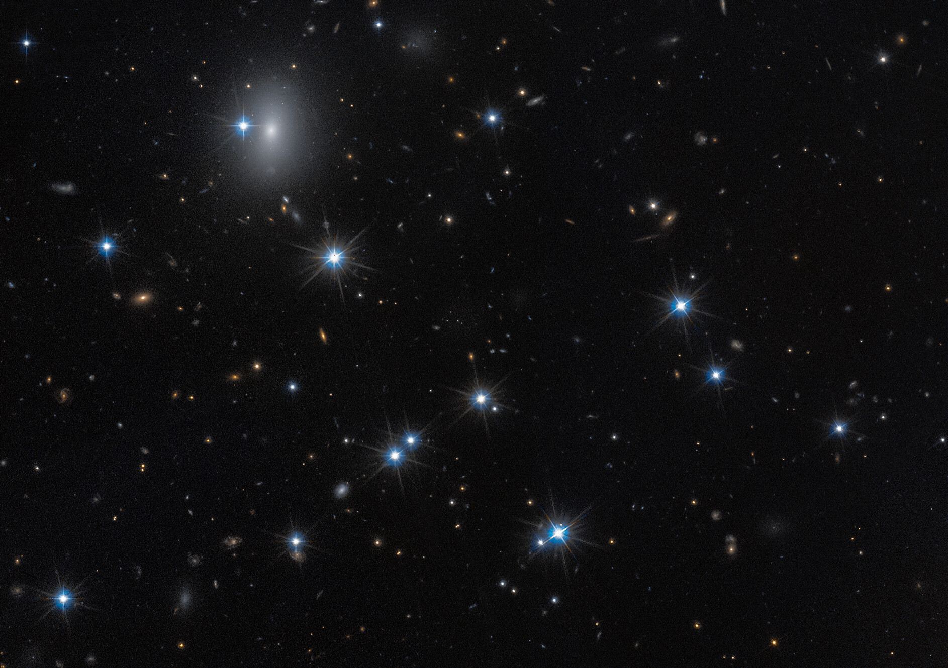 Galaxy field of low-surface-brightness galaxy CDG-2