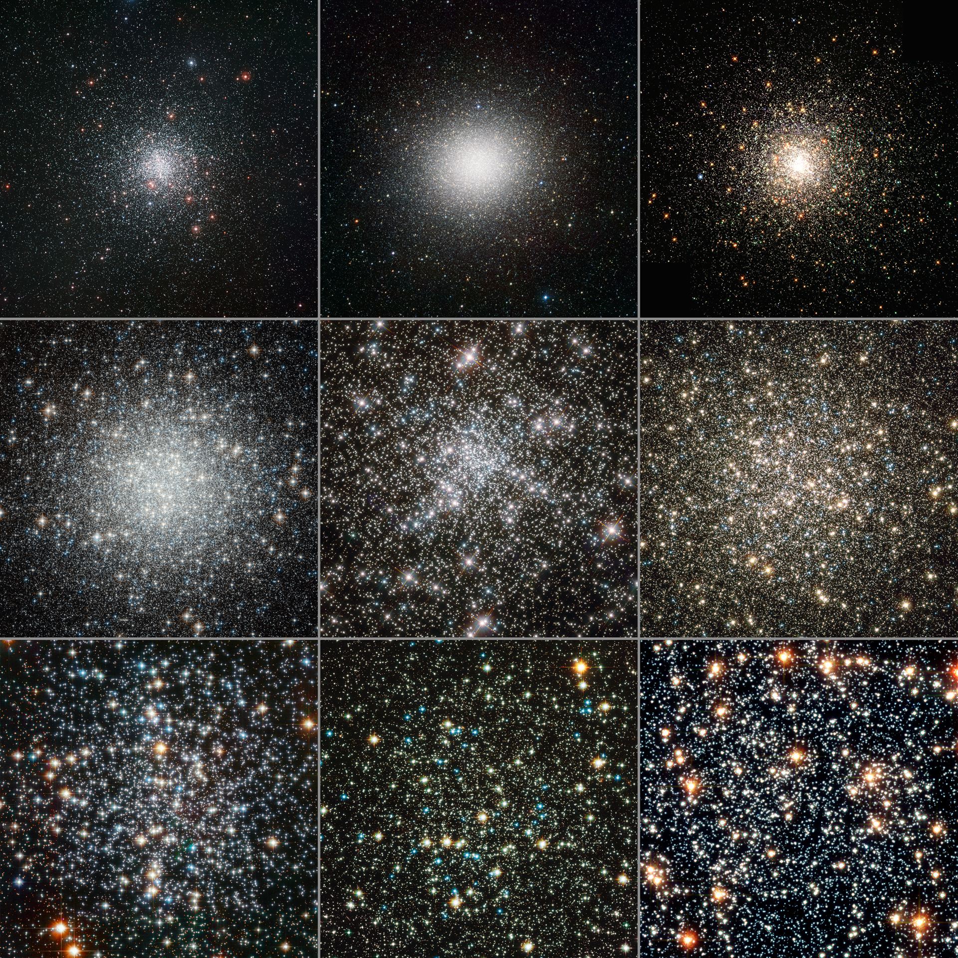Globular clusters seen by Hubble and ESO