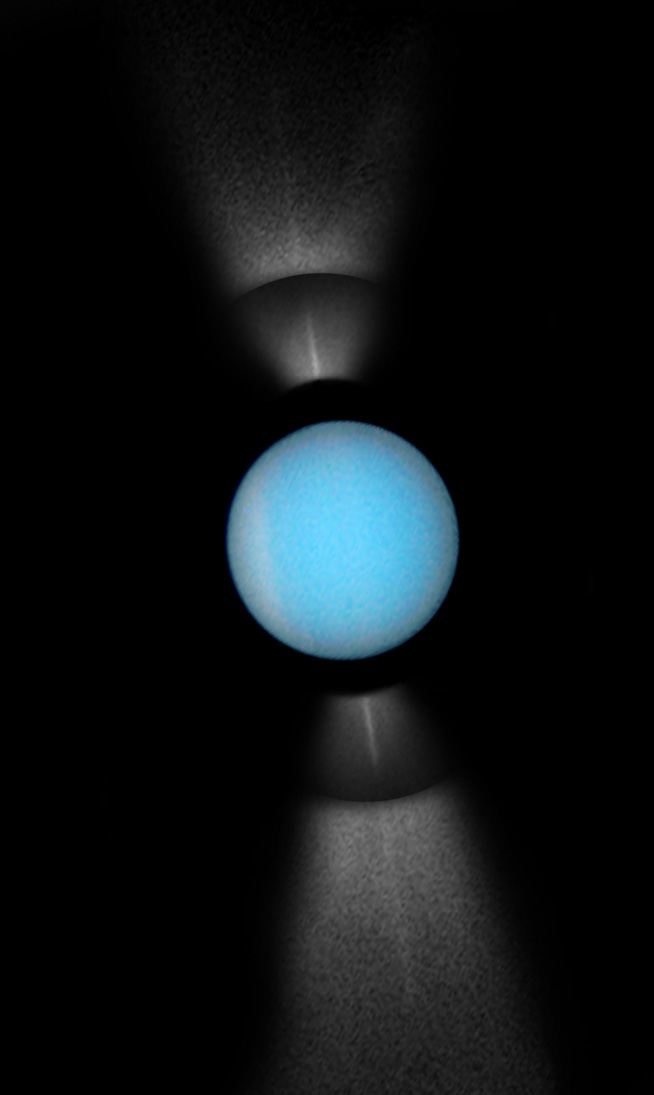 Going, going, gone Hubble captures Uranus&rsquo;s rings on edge