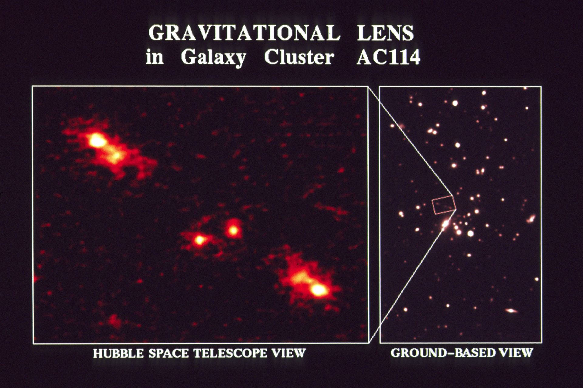 Gravitational lens in galaxy cluster AC 114