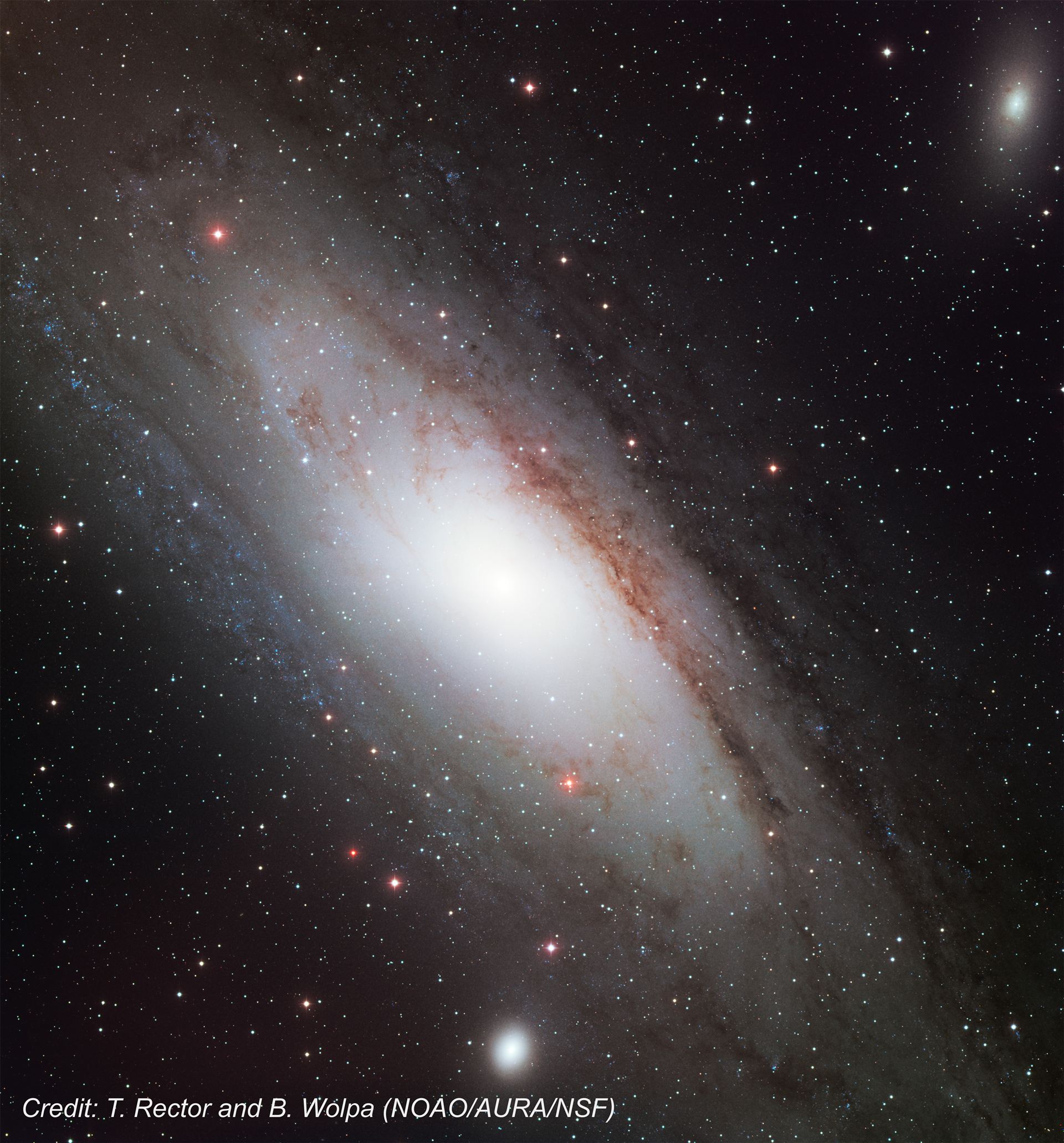 Ground-based image of Andromeda Galaxy, M31