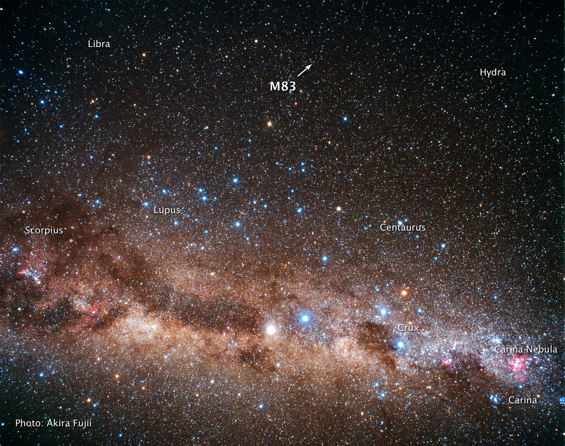 Ground-based image of Sky Around M83 (ground-based image)