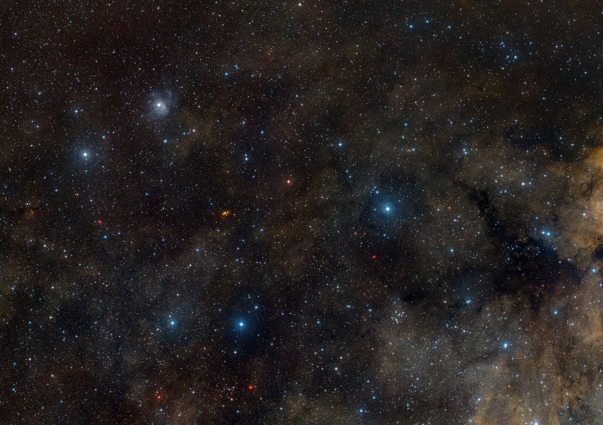 Ground-based view of the area around star-forming region S 106