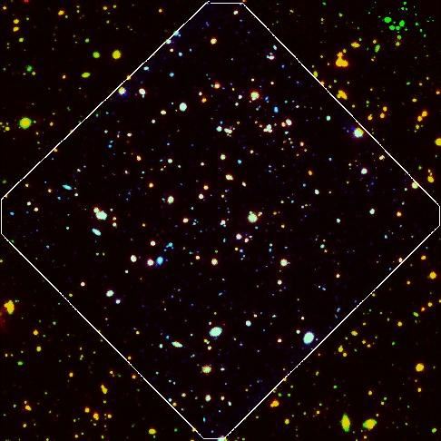 HUDF if human eyes could see in the way that Spitzer can see
