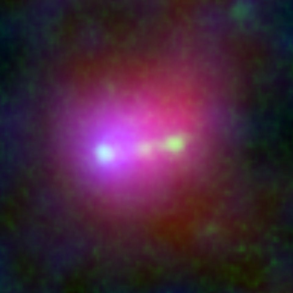 Himiko (Subaru, Hubble, and Spitzer close-up view)