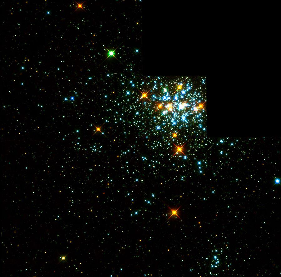 Hot White Dwarf Shines in Young Star Cluster