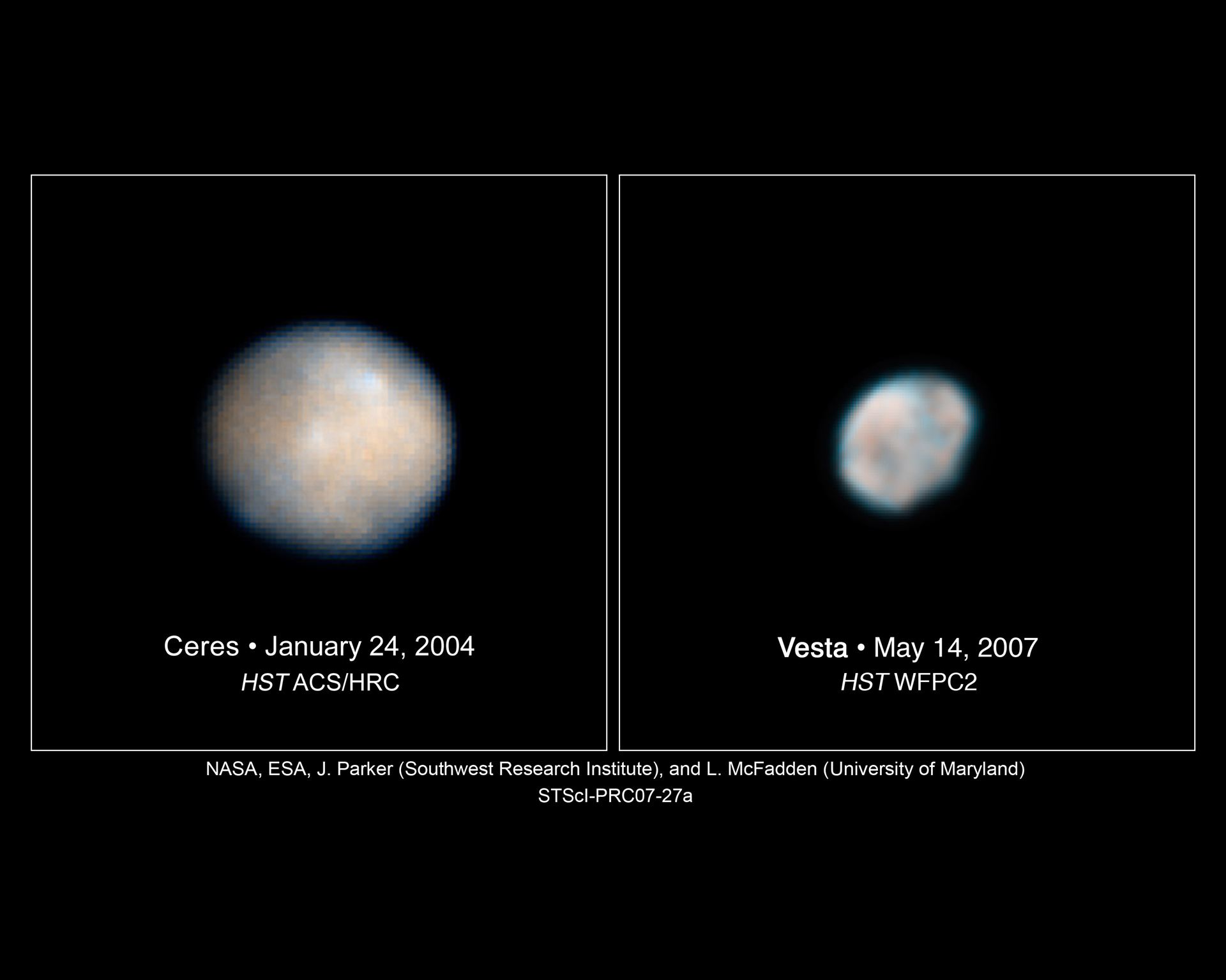 Hubble Images of Asteroids Help Astronomers Prepare for Spacecraft Visit