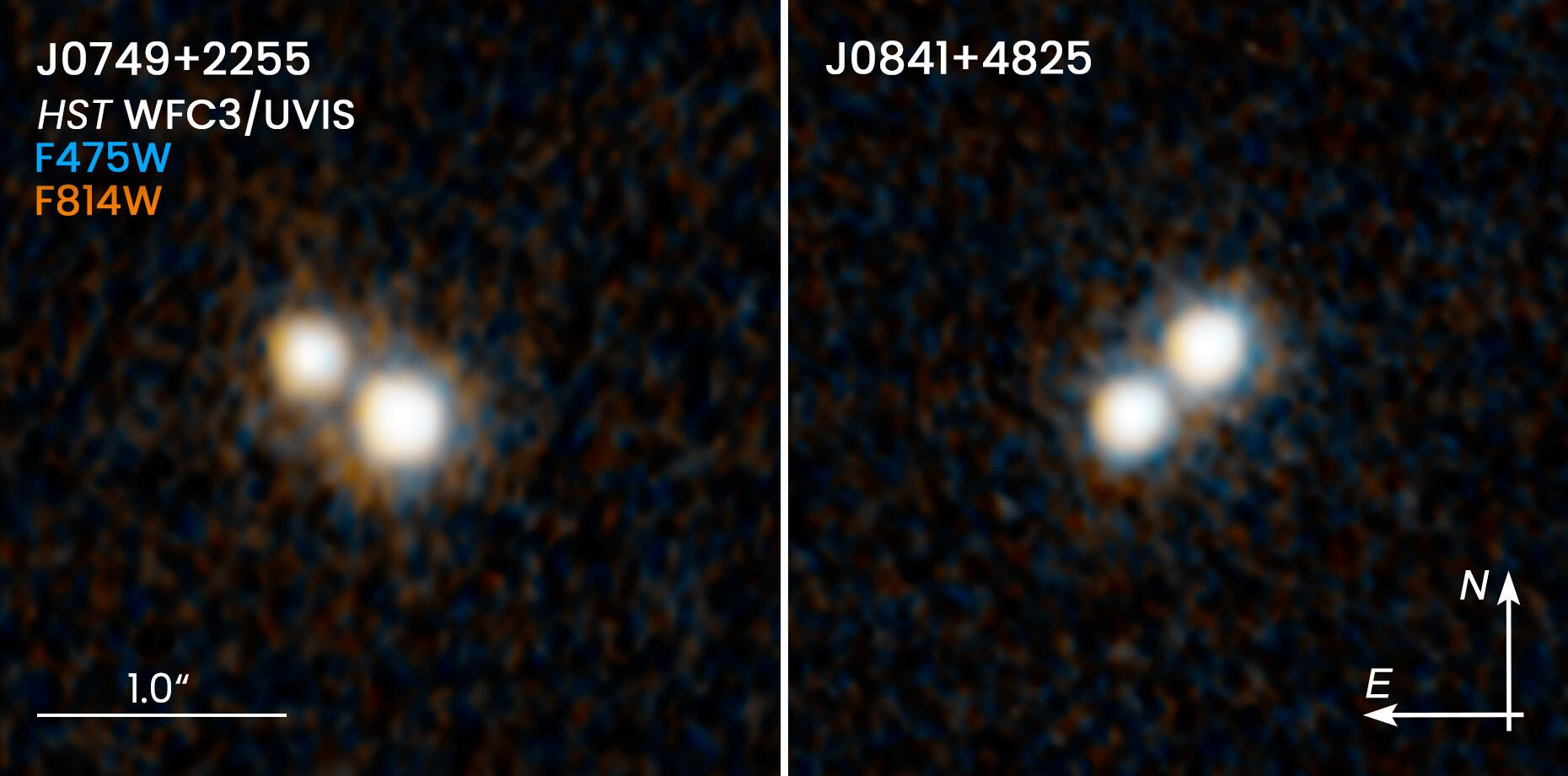 Hubble Resolves Two Pairs of Quasars