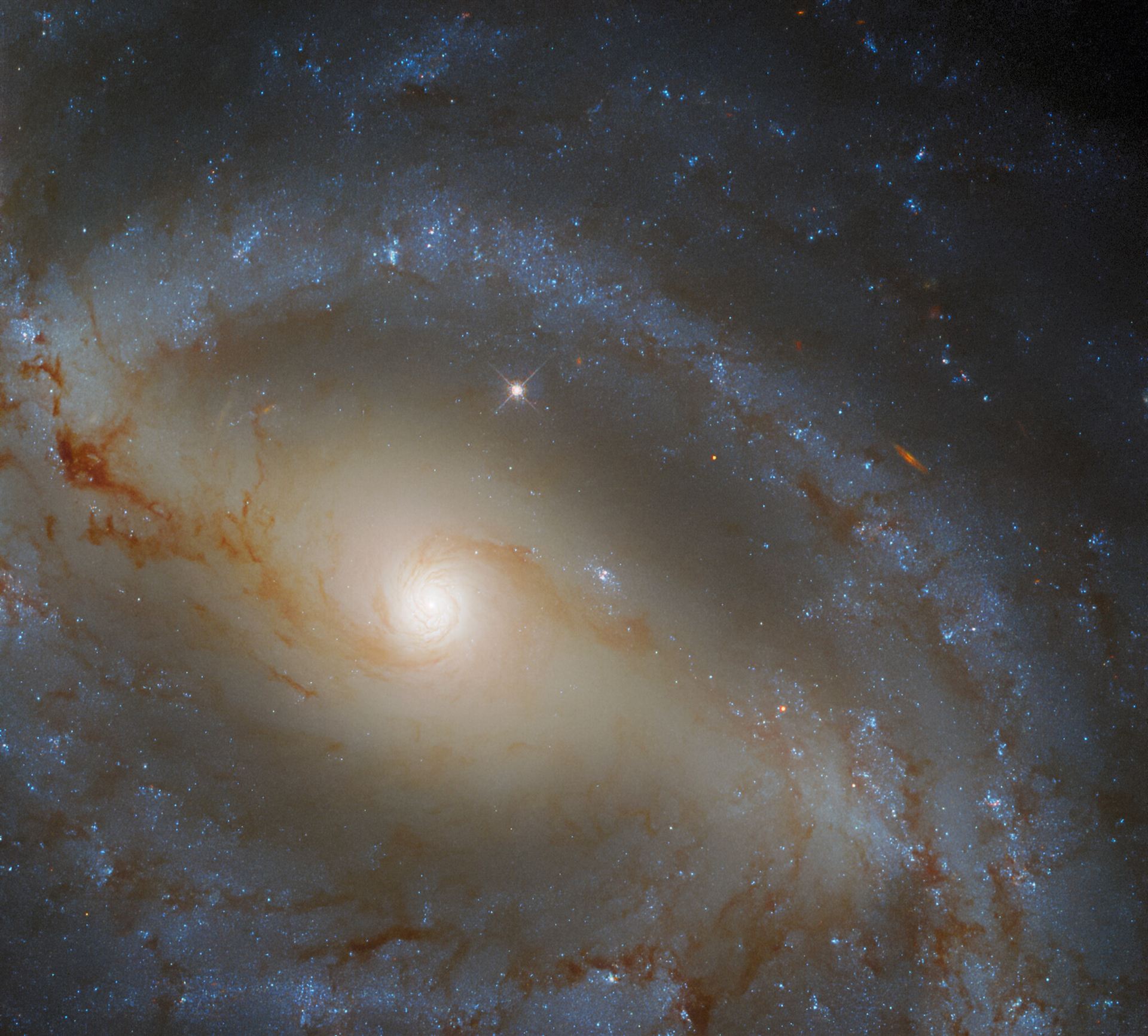 Hubble Spies a Serpentine Spiral Galaxy