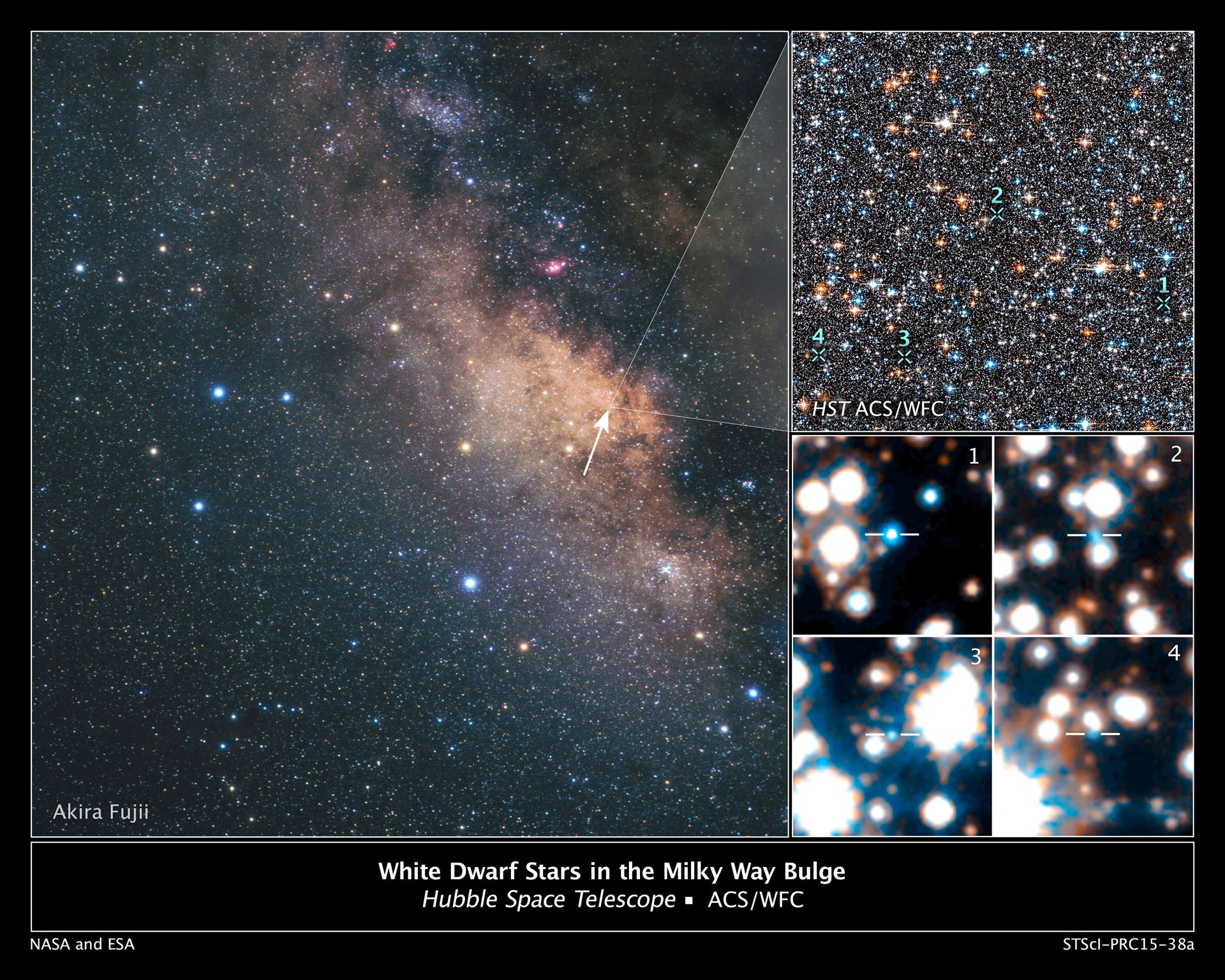 Hubble Spots White Dwarfs in Milky Way&rsquo;s Central Hub