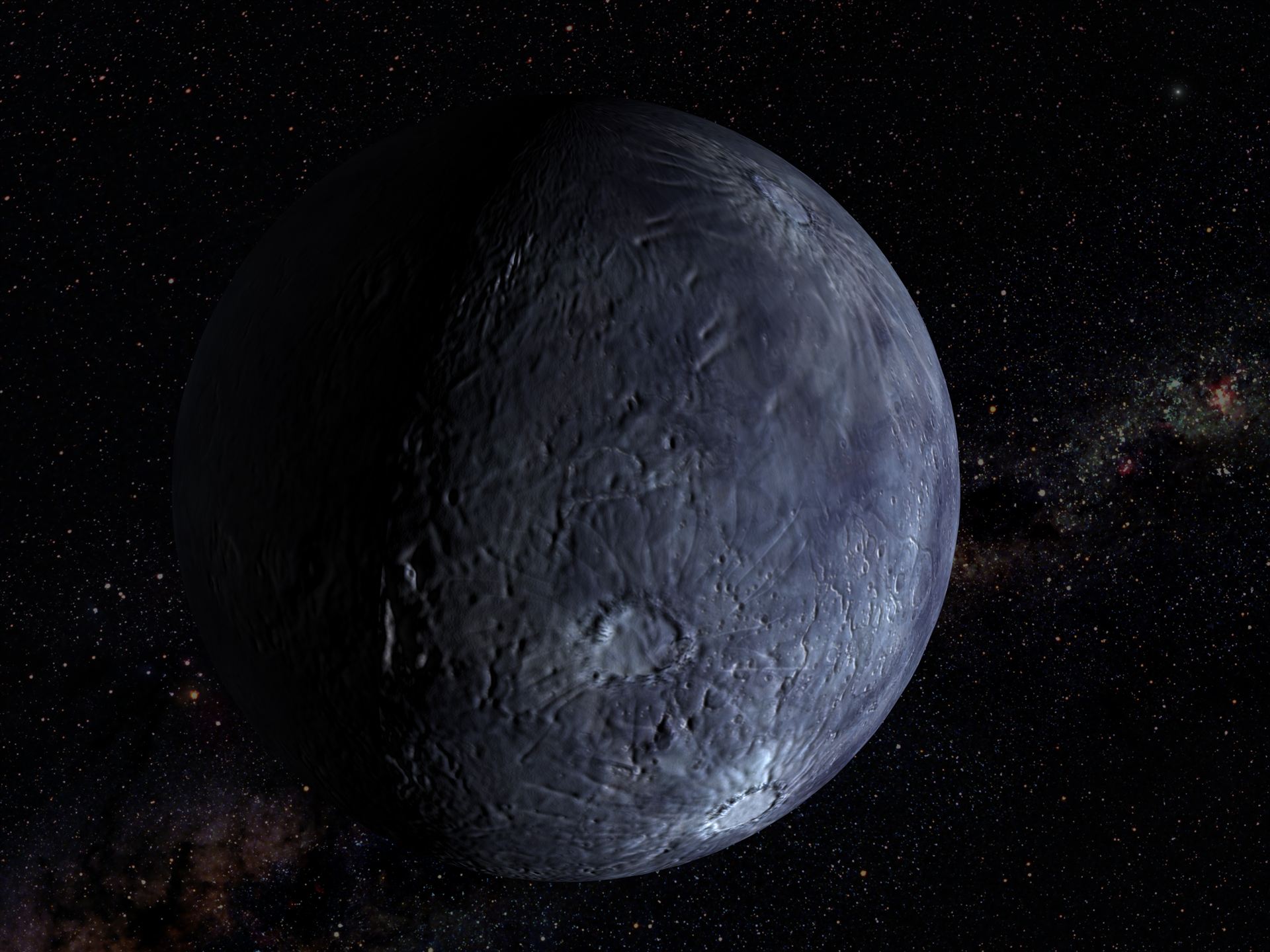 Hubble Spots an Icy World Far Beyond Pluto (artist&rsquo;s impression)