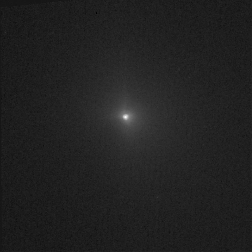 Hubble captures Deep Impact&rsquo;s collision with a comet (view 3 min before impact)