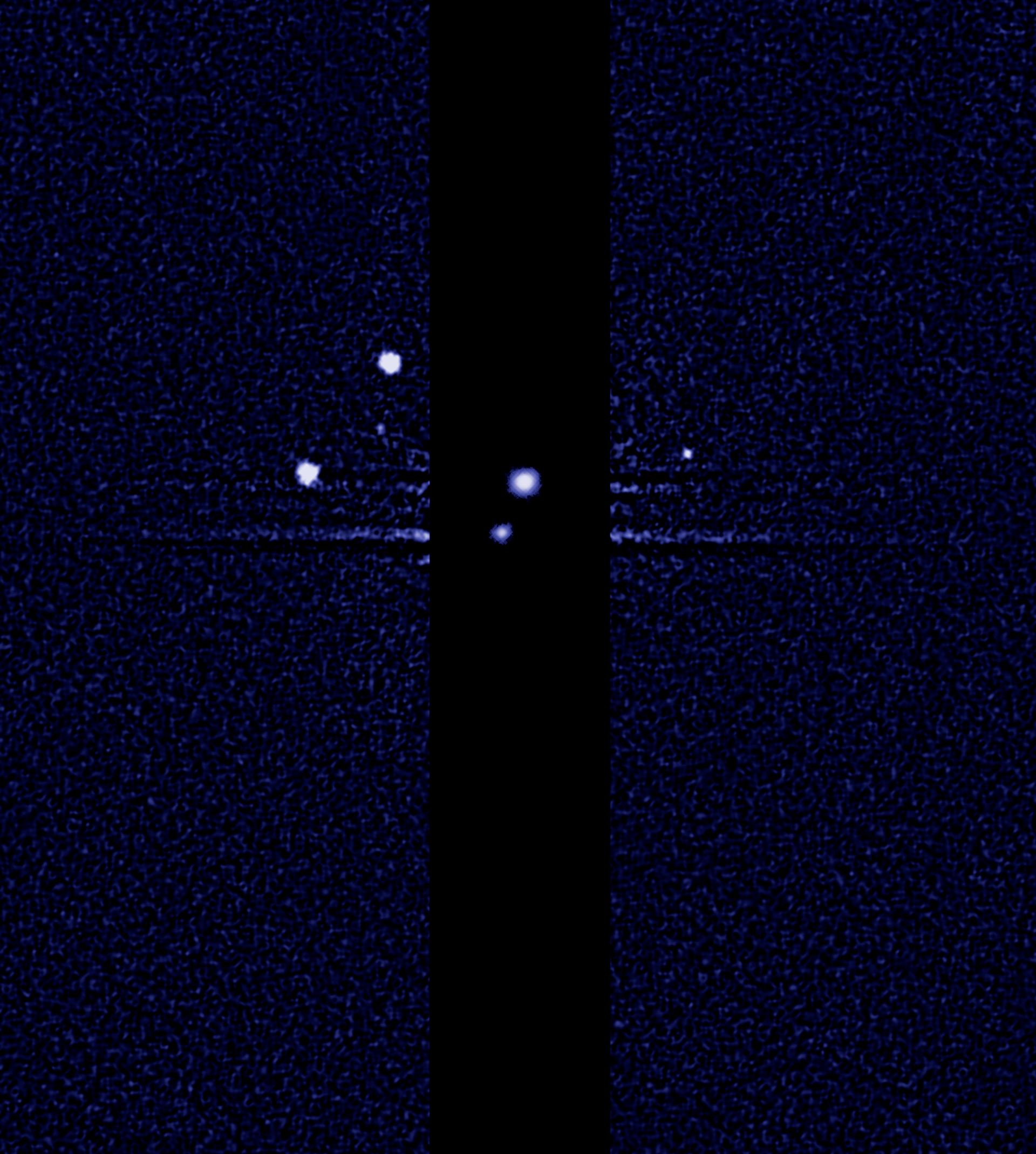Hubble discovers a fifth moon orbiting Pluto (unannotated)