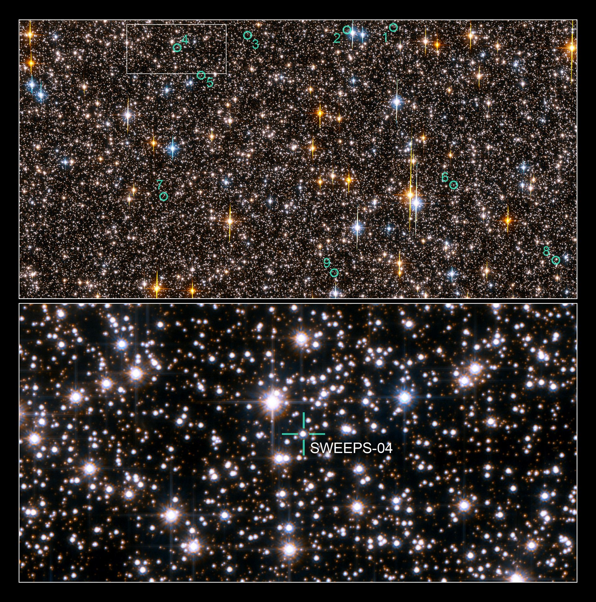 Hubble extrasolar planet search field in Sagittarius