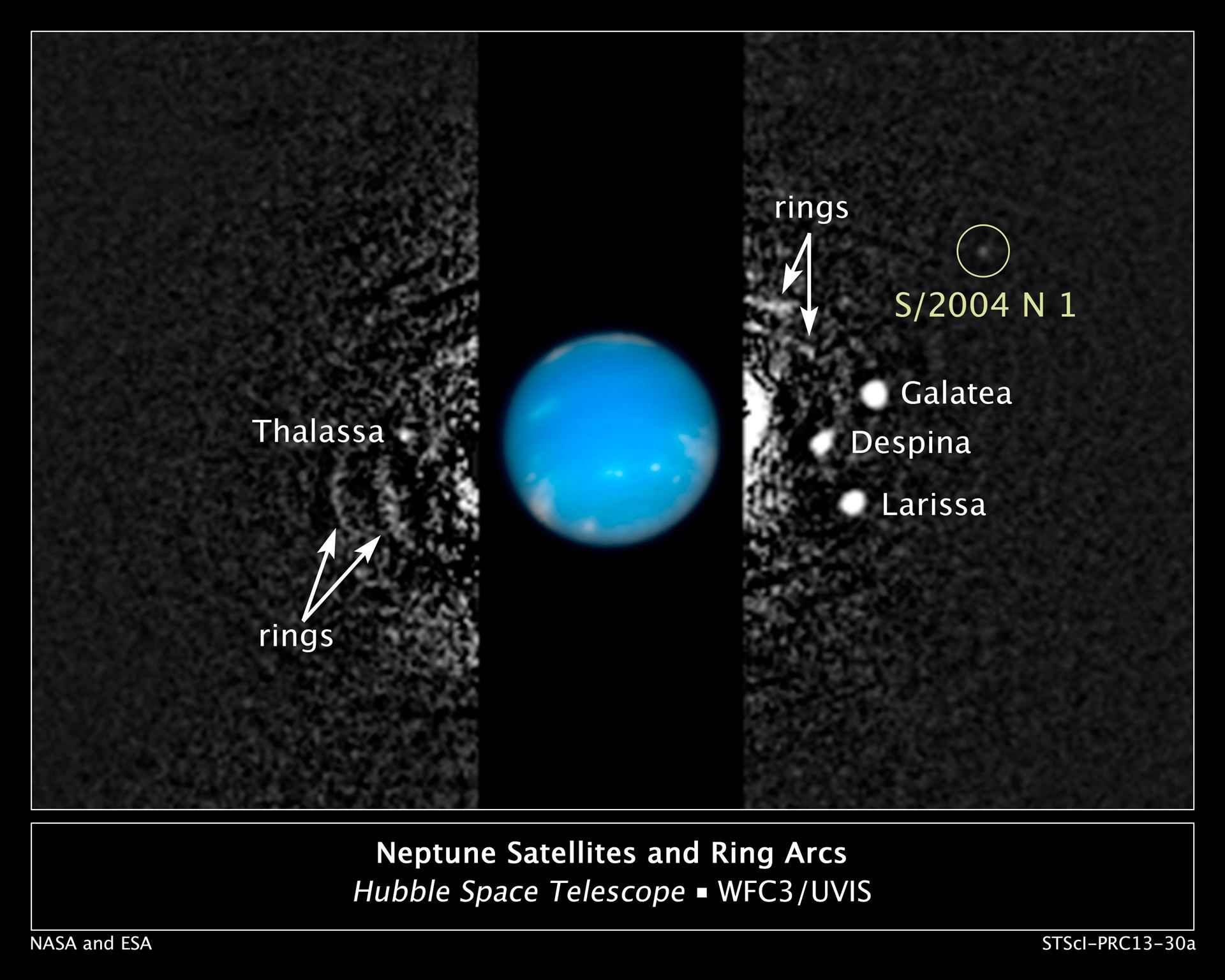 Hubble finds new moon orbiting Neptune