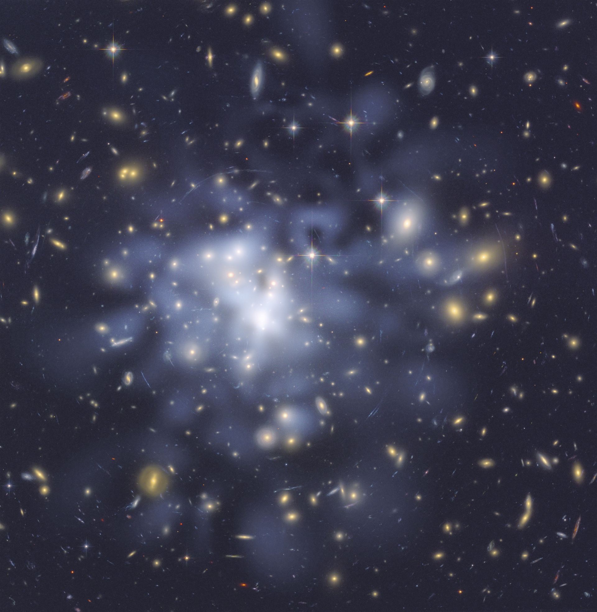 Hubble helps astronomers map dark matter in Abell 1689