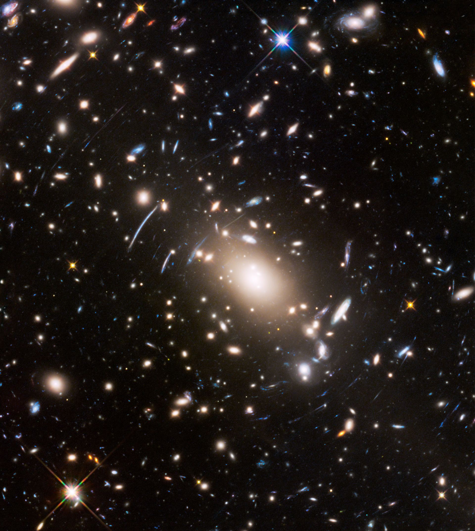 Hubble image of Abell S1063