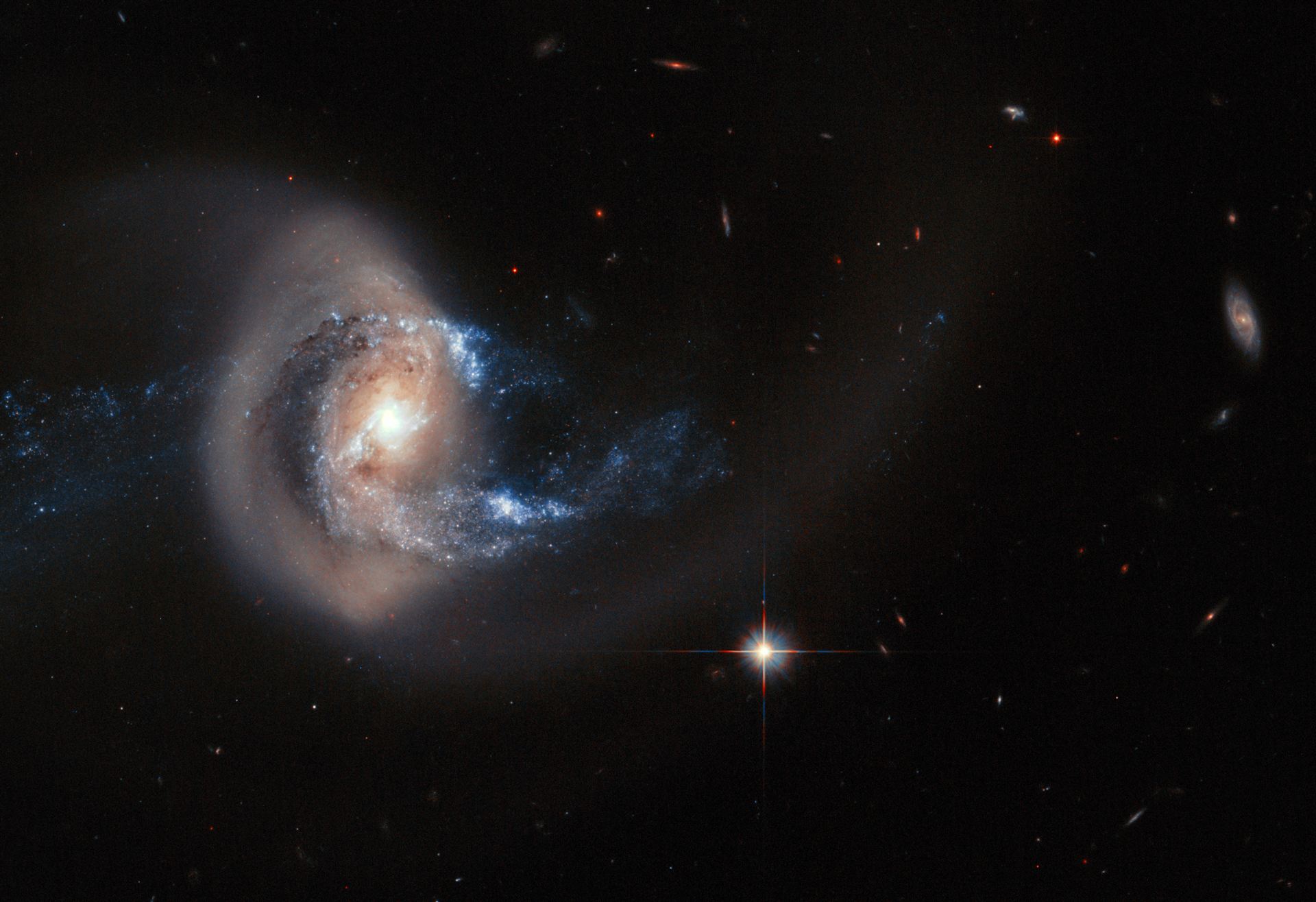 Hubble image of NGC 7714