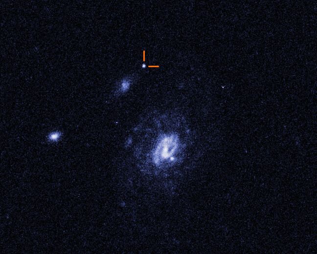 Hubble image of a Luminous Fast Blue Optical Transient (LFBOT)