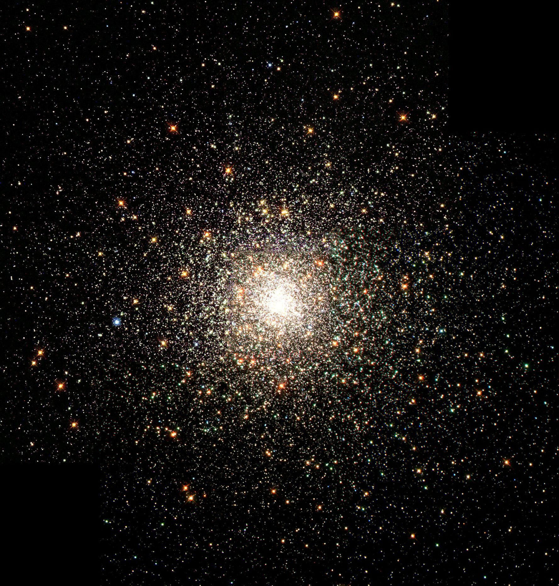 Hubble images a swarm of ancient stars