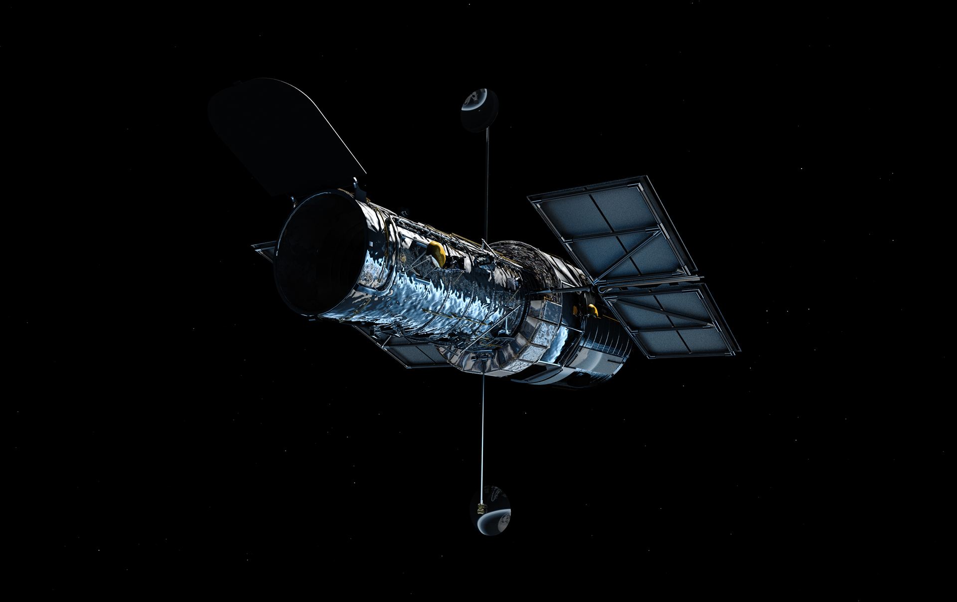 Hubble in orbit (artist&rsquo;s impression)