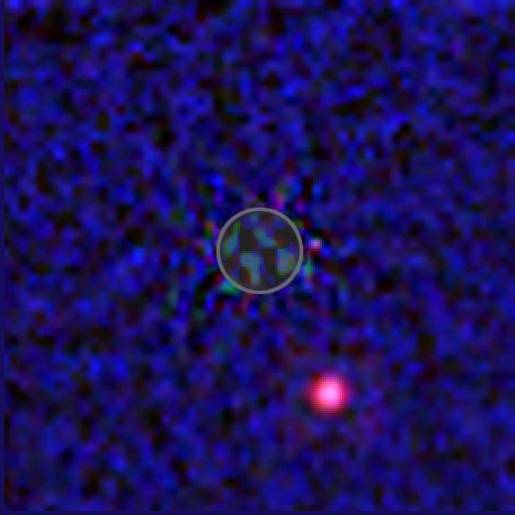 Hubble infrared view of extrasolar planet candidate