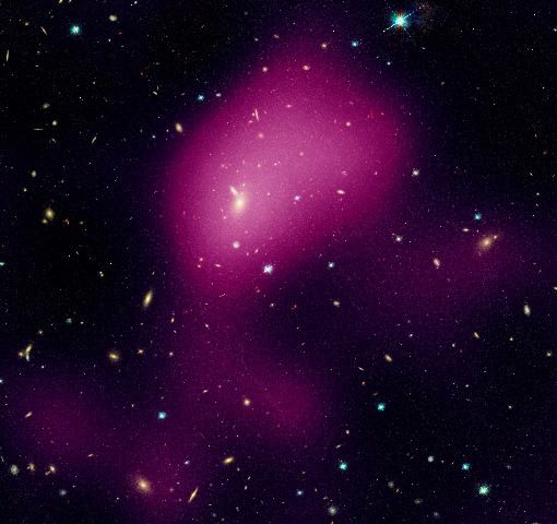 Hubble maps dark matter web in a large galaxy cluster (individual image 3)
