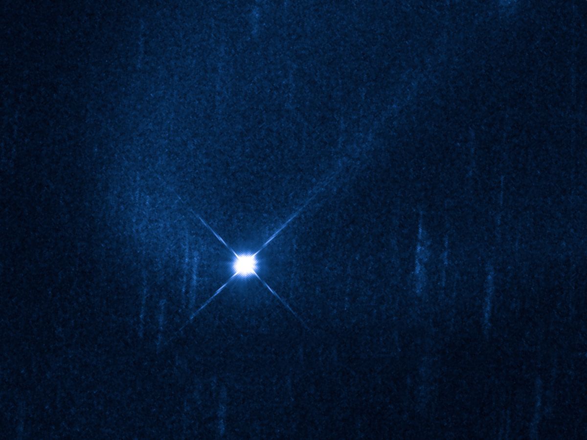 Hubble observes aftermath of suspected asteroid collision