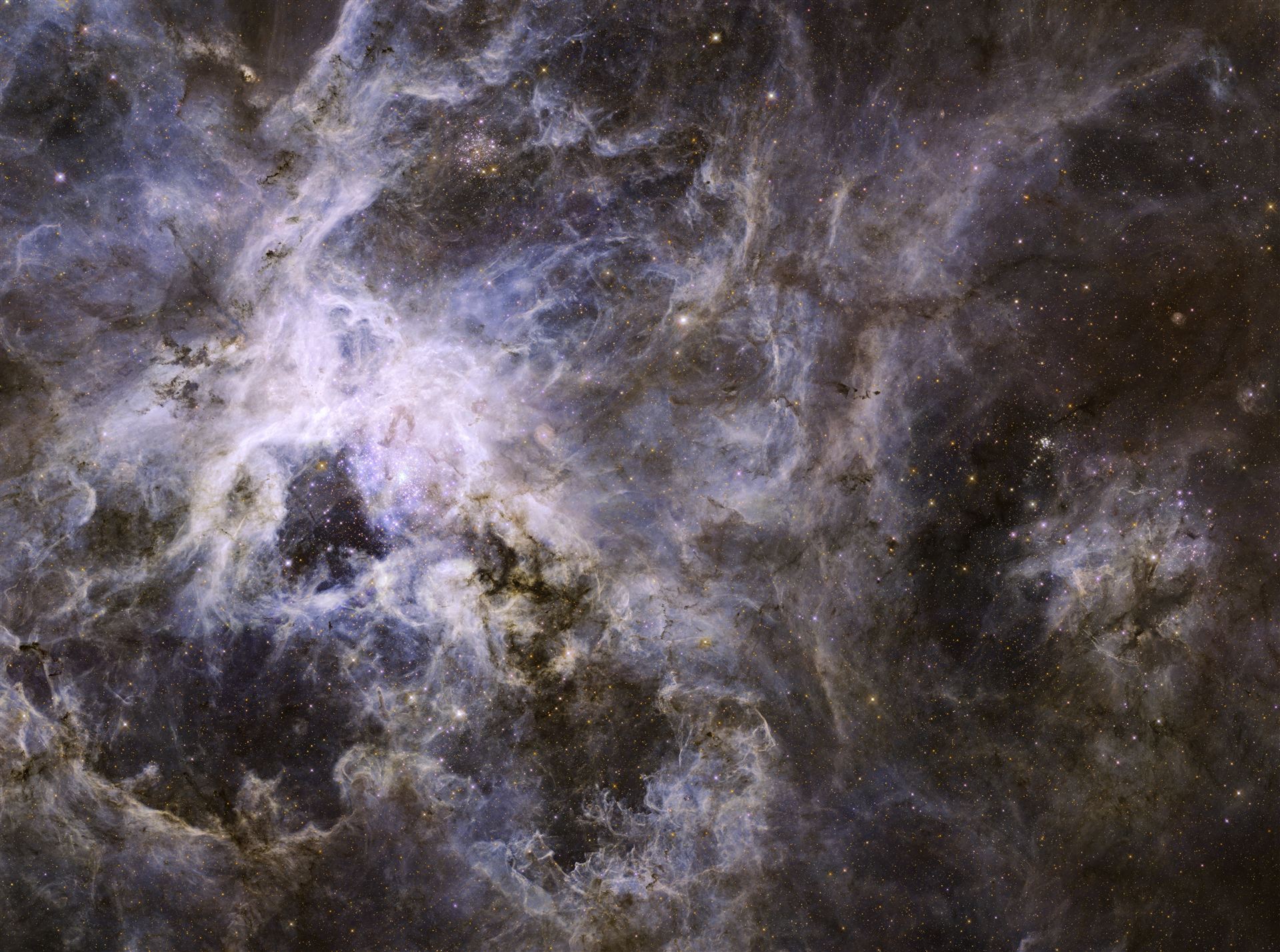 Hubble optical view of the Tarantula Nebula