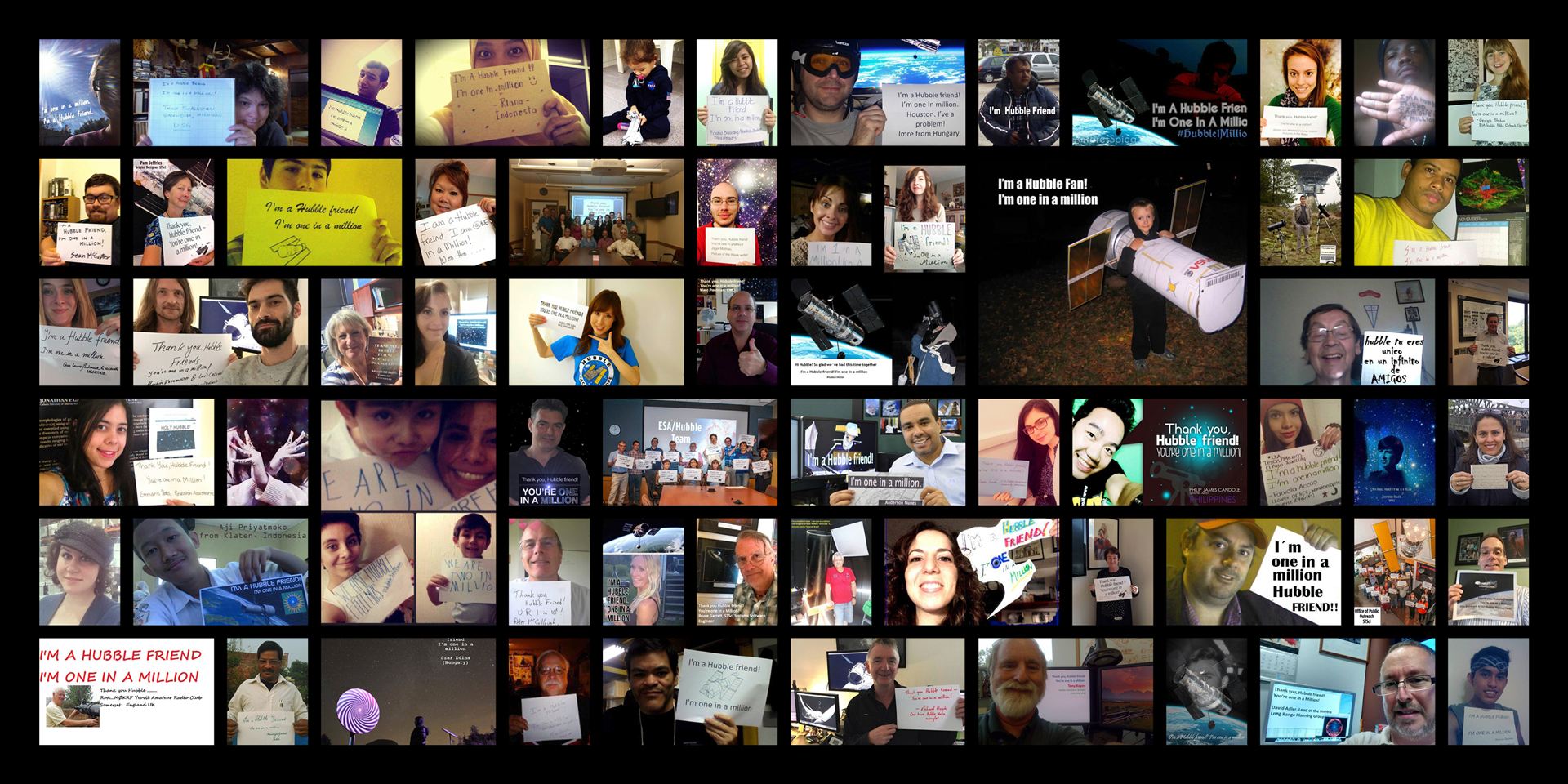 Hubble reaches 1 million Facebook likes