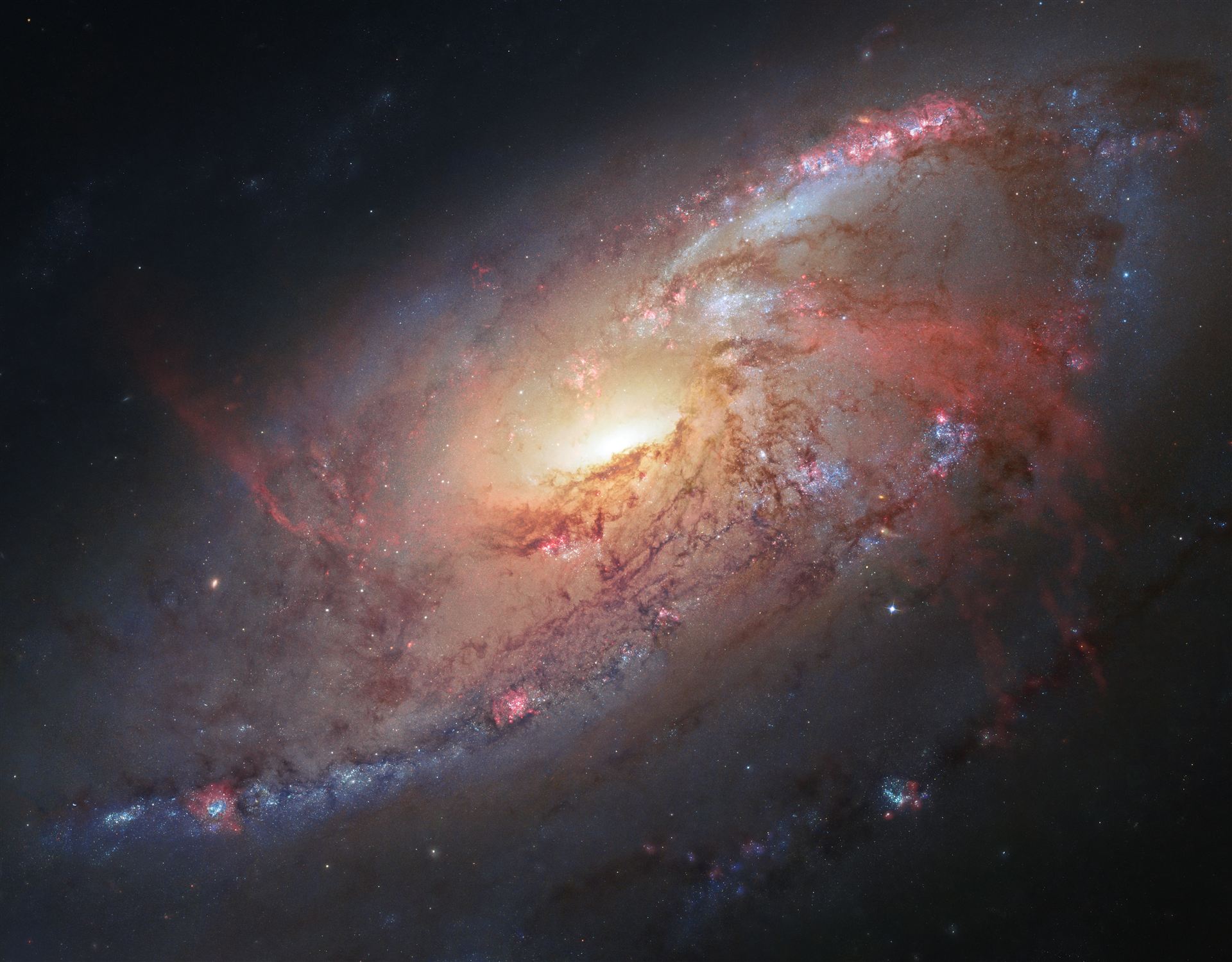 Hubble view of Messier 106