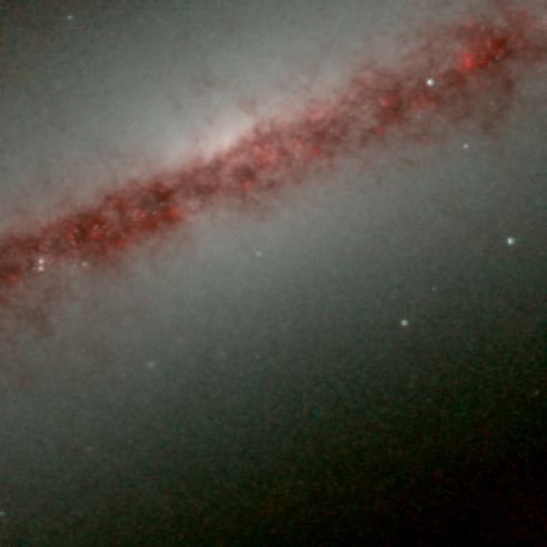 Hubble&rsquo;s Infrared Galaxy Gallery. A View of NGC 891