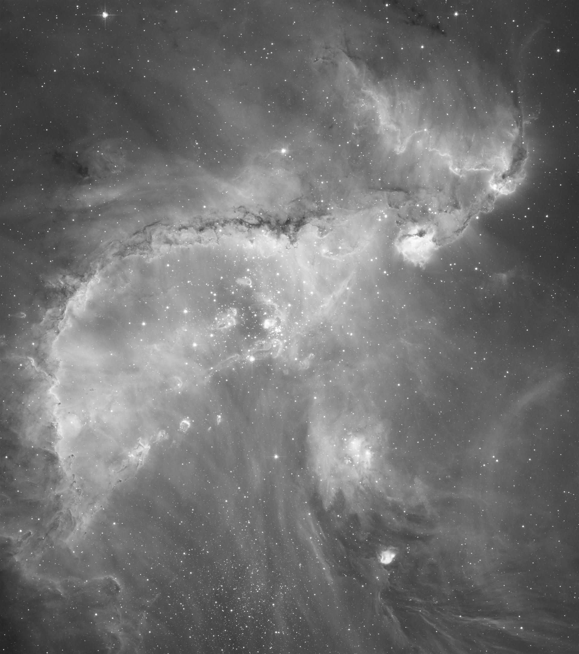 Hubble&rsquo;s black and white view of the Universe