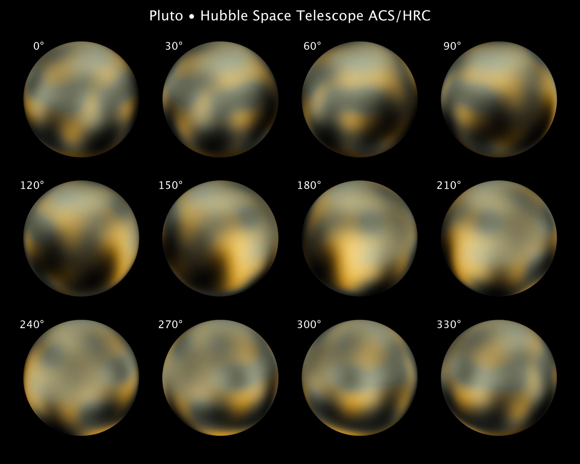 Hubble&rsquo;s full photomap of Pluto
