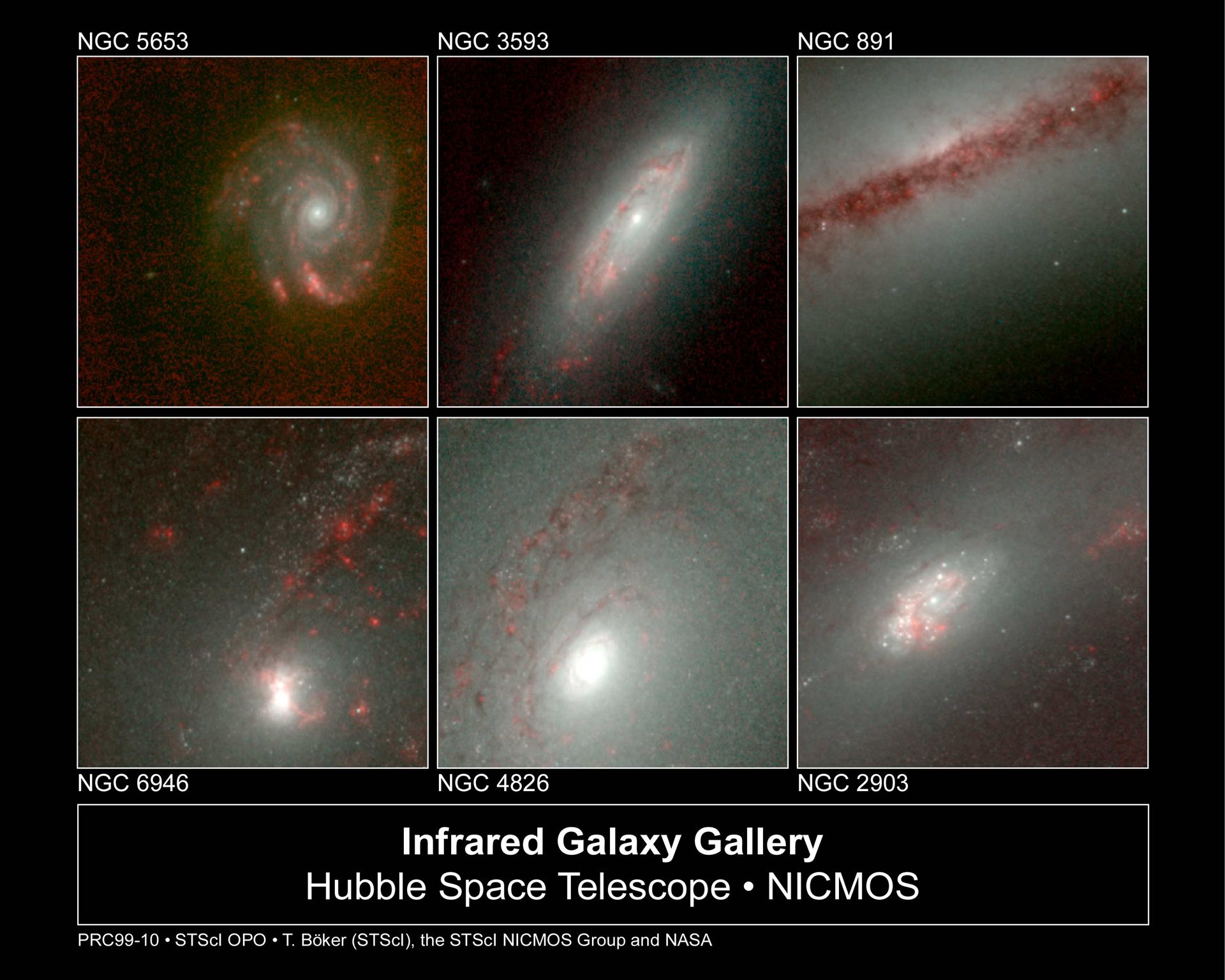 Hubble&rsquo;s infrared galaxy gallery