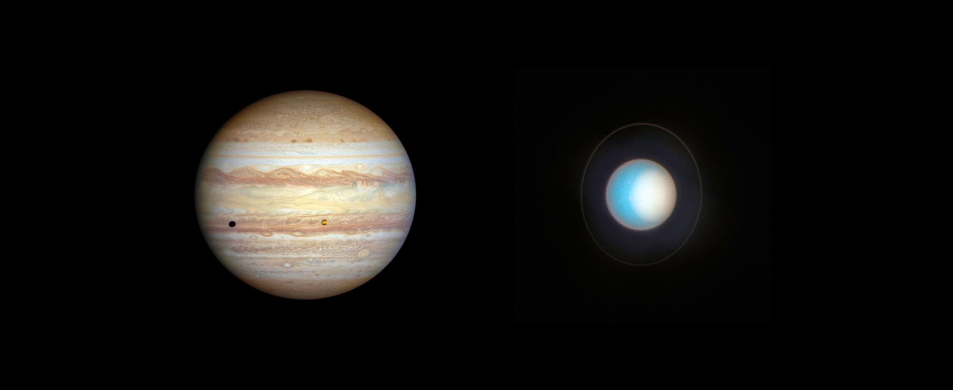Hubble’s new views of Jupiter and Uranus